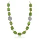 .925 Sterling Silver Certified Authentic Navajo Gaspeite Native American Necklace 750230-4 .925 Sterling Silver Certified Authentic Navajo Gaspeite Native American Necklace 750230-4