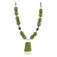 .925 Sterling Silver Certified Authentic Navajo Natural Turquoise Black Onyx Gaspeite Native American Necklace 750230-8