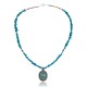 Handmade Certified Authentic Navajo .925 Sterling Silver Natural Turquoise Native American Necklace & Pendant 390686927423