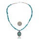 Handmade Certified Authentic Navajo .925 Sterling Silver Natural Turquoise Native American Necklace & Pendant 390686927423