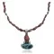 Handmade Certified Authentic Navajo .925 Sterling Silver Spiny Oyster, Red Jasper  and Natural Turquoise Native American Necklace and Pendant 371008873678