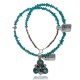 Handmade Certified Authentic Navajo .925 Sterling Silver Turquoise and Amethyst Native American Necklace 390688237998