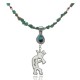 Handmade Kokopelli Certified Authentic Navajo .925 Sterling Silver Natural Turquoise, Coral Native American Necklace 390738901911