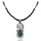 Vintage Style Old Buffalo Coin Certified Authentic Navajo .925 Sterling Silver Genuine Turquoise and Smokey Quartz Native American Necklace and Pendant 370983525279