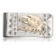 Eagle 12kt Gold Filled and .925 Sterling Silver Certified Authentic Handmade Navajo Native American Money Clip 11241-2