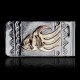 12kt Gold Filled and .925 Sterling Silver Bear Paw Handmade Certified Authentic Navajo Native American Money Clip 11256