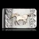12kt Gold Filled and .925 Sterling Silver Handmade HORSE Certified Authentic Navajo Native American Money Clip 11241-12 12kt Gold Filled and .925 Sterling Silver Handmade HORSE Certified Authentic Navajo Native American Money Clip 11241-12