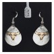 12kt Gold Filled and .925 Sterling Silver Bull Skull and Sun Handmade Certified Authentic Navajo Native American Dangle Earrings 24468 All Products NB151218175915 24468 (by LomaSiiva)