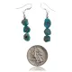 Natural Turquoise .925 Sterling Silver Hooks Certified Authentic Navajo Native American Dangle Hook Earrings 27276 Natural Turquoise .925 Sterling Silver Hooks Certified Authentic Navajo Native American Dangle Hook Earrings 27276
