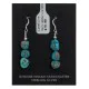 Natural Turquoise .925 Sterling Silver Hooks Certified Authentic Navajo Native American Dangle Hook Earrings 27276 Natural Turquoise .925 Sterling Silver Hooks Certified Authentic Navajo Native American Dangle Hook Earrings 27276