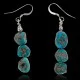 Natural Turquoise .925 Sterling Silver Hooks Certified Authentic Navajo Native American Dangle Hook Earrings 27276 Natural Turquoise .925 Sterling Silver Hooks Certified Authentic Navajo Native American Dangle Hook Earrings 27276