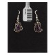 Sugilite .925 Sterling Silver Certified Authentic Navajo Native American Flower Dangle Earrings 27245 All Products NB160528034812 27245 (by LomaSiiva)