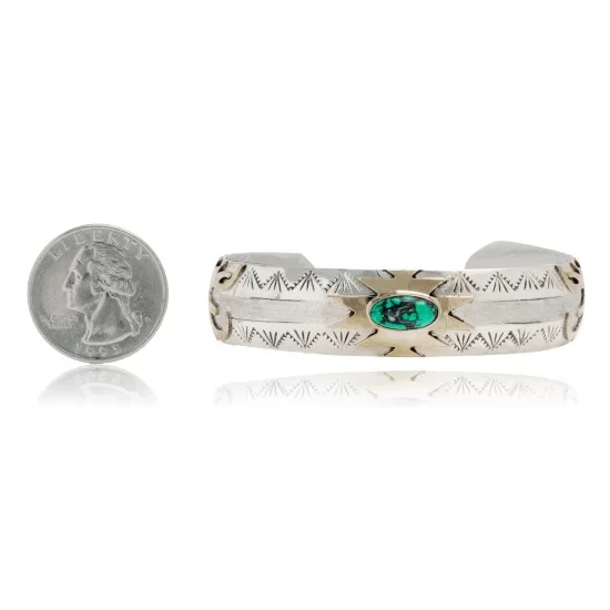 12kt Gold Filled and .925 Sterling Silver Certified Authentic Eagle head Handmade Navajo Natural Turquoise Native American Cuff Bracelet 13096-99 12kt Gold Filled and .925 Sterling Silver Certified Authentic Eagle head Handmade Navajo Natural Turquoise Native American Cuff Bracelet 13096-99