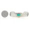12kt Gold Filled and .925 Sterling Silver Handmade Kokopelli Certified Authentic Navajo Turquoise Native American Bracelet 390800679712