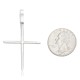 Plain Cross .925 Sterling Silver Handmade Certified Authentic Navajo Native American Pendant 24566