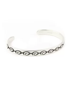 Prayer Feather Handmade Certified Authentic Hopi .925 Sterling Silver Native American Bracelet 12799-1 Prayer Feather Handmade Certified Authentic Hopi .925 Sterling Silver Native American Bracelet 12799-1