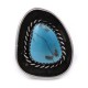 .925 Sterling Silver Certified Authentic Handmade Navajo Native American Natural Turquoise Ring  13226 All Products NB180527002437 13226 (by LomaSiiva)