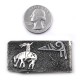 End of the Trail .925 Sterling Silver Ray Begay Certified Authentic Handmade Navajo Native American Money Clip  13194-13