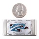 Eagle .925 Sterling Silver Ray Begay Certified Authentic Handmade Navajo Native American Natural Turquoise Coral Money Clip 11253-6
