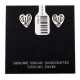 Heart .925 Sterling Silver Certified Authentic Handmade Hopi Native American Earrings 27254 Heart .925 Sterling Silver Certified Authentic Handmade Hopi Native American Earrings 27254