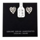 Heart .925 Sterling Silver Certified Authentic Handmade Hopi Native American Earrings 27254 Heart .925 Sterling Silver Certified Authentic Handmade Hopi Native American Earrings 27254