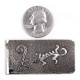 Lizard .925 Sterling Silver Ray Begay Certified Authentic Handmade Navajo Native American Money Clip  13194-14