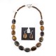 Certified Authentic Navajo Native American Natural Tigers Eye Necklace Earrings Set 24547-18331 Sets NB180602235911 24547-18331 (by LomaSiiva)