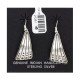 .925 Starling Silver Certified Authentic Handmade Navajo Native American Earrings  27261-10