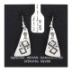 Dimond Sun .925 Starling Silver Certified Authentic Handmade Navajo Native American Earrings  27261-8