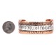 Sun Cross .925 Sterling Silver Copper Certified Authentic Handmade Navajo Native American Bracelet 245546