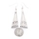 Heart Sun .925 Starling Silver Certified Authentic Handmade Navajo Native American Earrings  27265-4