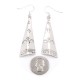 Flower Cross Sun Mountain .925 Starling Silver Certified Authentic Handmade Navajo Native American Earrings  27265-3