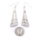 Cross Sun Mountain .925 Starling Silver Certified Authentic Handmade Navajo Native American Earrings  27265-7