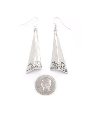 Horse Head Heart Horseshoe .925 Starling Silver Certified Authentic Handmade Navajo Native American Earrings 27265-5 Horse Head Heart Horseshoe .925 Starling Silver Certified Authentic Handmade Navajo Native American Earrings 27265-5