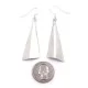 Plain Simple .925 Starling Silver Certified Authentic Handmade Navajo Native American Earrings 27265-6 Plain Simple .925 Starling Silver Certified Authentic Handmade Navajo Native American Earrings 27265-6