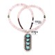Sun .925 Sterling Silver Certified Authentic Handmade Navajo Native American Natural Turquoise And Rose Quartz Necklace And Pendant 370929328033 Sun .925 Sterling Silver Certified Authentic Handmade Navajo Native American Natural Turquoise And Rose Quartz Necklace And Pendant 370929328033