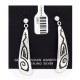 Cross .925 Starling Silver Certified Authentic Handmade Hopi Native American Earrings  12857