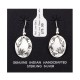 Flower Bear Paw .925 Starling Silver Certified Authentic Handmade Navajo Native American Earrings  27260-7