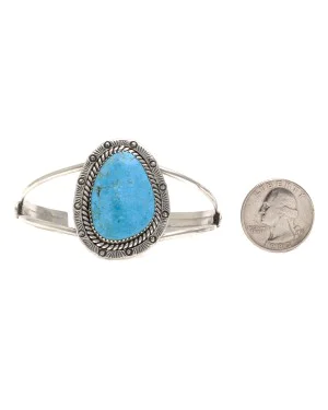 Sun .925 Sterling Silver Certified Authentic Handmade Navajo Native American Natural Turquoise Cuff Bracelet 12996 Sun .925 Sterling Silver Certified Authentic Handmade Navajo Native American Natural Turquoise Cuff Bracelet 12996