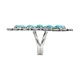 Drop .925 Sterling Silver Certified Authentic Handmade Petit Point Navajo Native American Natural Turquoise Ring  17008
