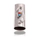 Flower Nickel .925 Sterling Silver Certified Authentic Handmade Navajo Native American Inlaid Natural Turquoise Mother of Pearl Black Onyx Coral Lighter Case 18122