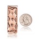 Pure Copper and Nickel Certified Authentic Navajo Native American Handmade Cross Money Clip 11267-2