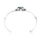 Natural Turquoise .925 Sterling Silver Certified Authentic Navajo Native American Handmade Cuff Bracelet 12826-6 Natural Turquoise .925 Sterling Silver Certified Authentic Navajo Native American Handmade Cuff Bracelet 12826-6