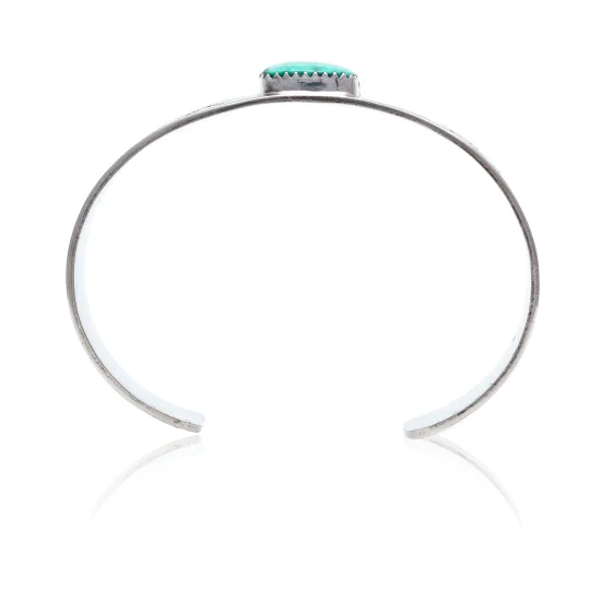Diamond Nickel Certified Authentic Handmade Navajo Native American Natural Turquoise Cuff Bracelets 13019-9