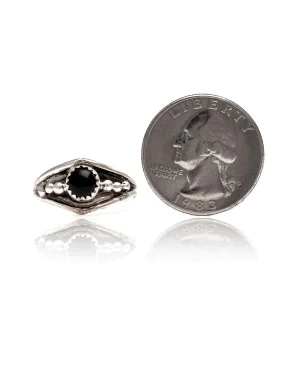 Black Onyx .925 Sterling Silver Certified Authentic Navajo Native American Handmade Ring 13204-1 Black Onyx .925 Sterling Silver Certified Authentic Navajo Native American Handmade Ring 13204-1