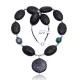 Natural Turquoise and Jasper .925 Sterling Silver Certified Authentic Navajo Native American Necklace 15409-39
