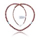 Natural Turquoise and Goldstone .925 Sterling Silver Certified Authentic Navajo Native American Chain Necklace 15786-9