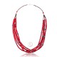 Natural Turquoise and Coral .925 Sterling Silver Certified Authentic Navajo Native American 5 Strand Necklace 15809-20 Natural Turquoise and Coral .925 Sterling Silver Certified Authentic Navajo Native American 5 Strand Necklace 15809-20