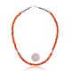 Natural Turquoise and Carnelian .925 Sterling Silver Certified Authentic Navajo Native American Necklace 16083-10