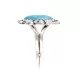 .925 Sterling Silver Certified Authentic Handmade Navajo Native American Natural Turquoise Ring 16988-3